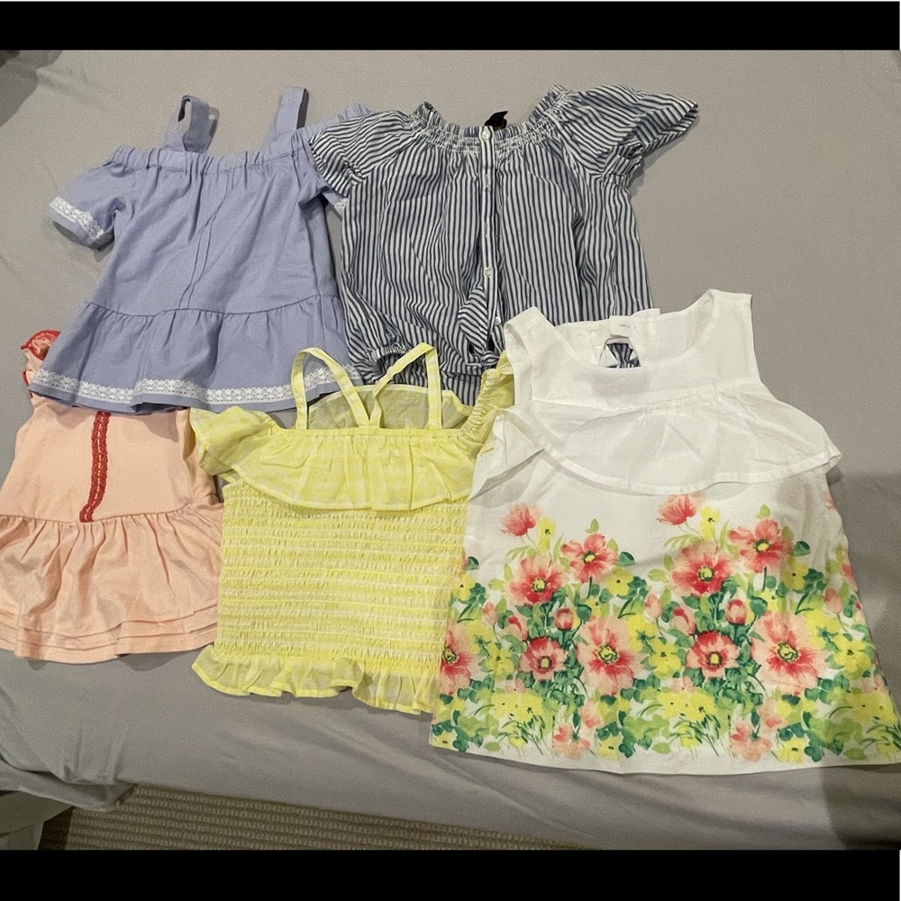 5 toddler girls tops.